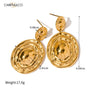 Carryallco Artisan Hammered Drop Earrings Carryallco