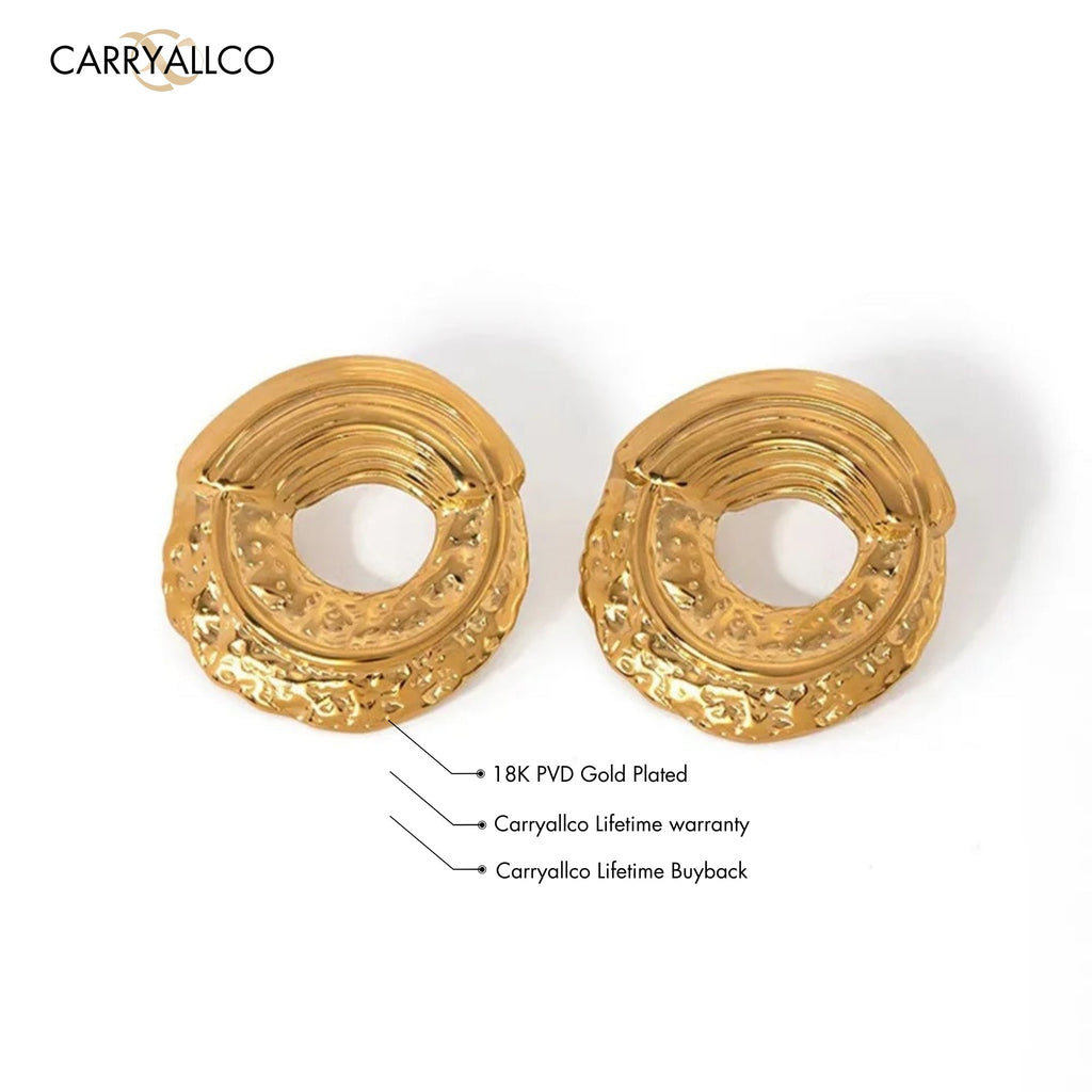 Carryallco Ethereal Hollow Statement Earrings Carryallco