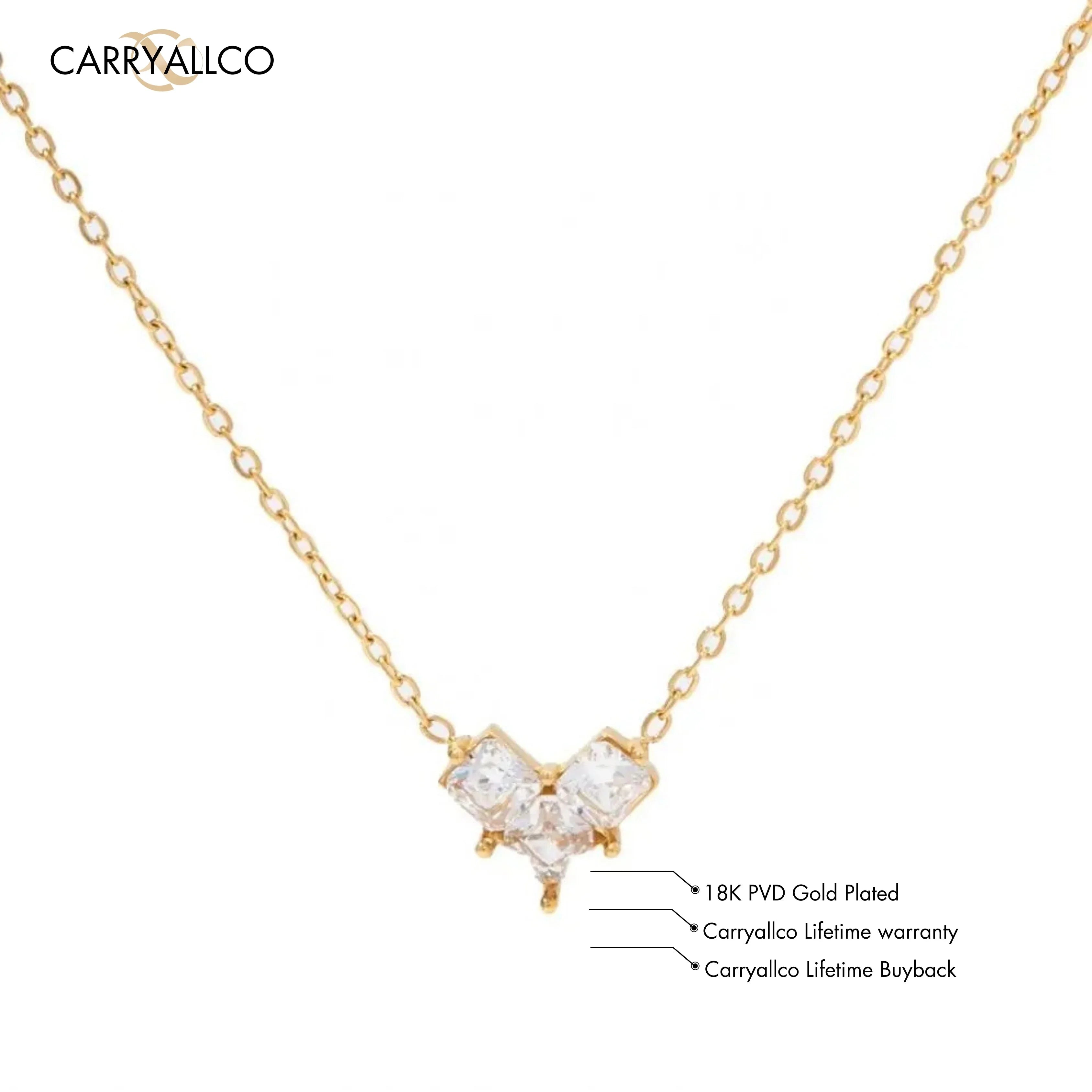 Everyday Radiance Heart Necklace – 18K Gold Plated Carryallco
