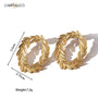 Carryallco Wheat Leaf Statement Earring Carryallco