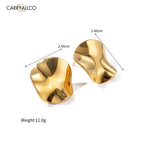 Carryallco Retro Irregular Fold Earring Carryallco