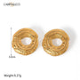 Carryallco Ethereal Hollow Statement Earrings Carryallco