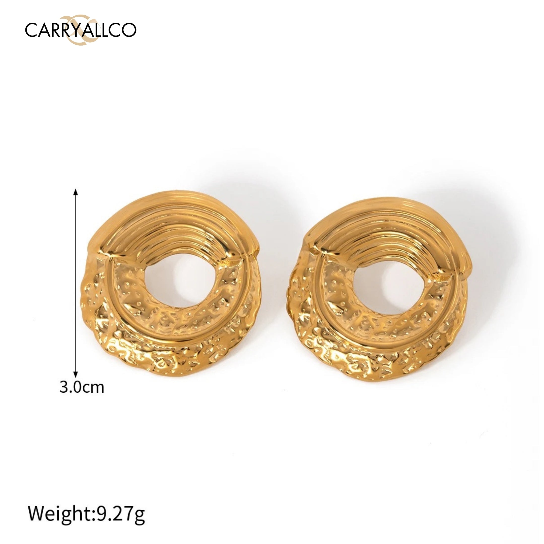 Carryallco Ethereal Hollow Statement Earrings Carryallco