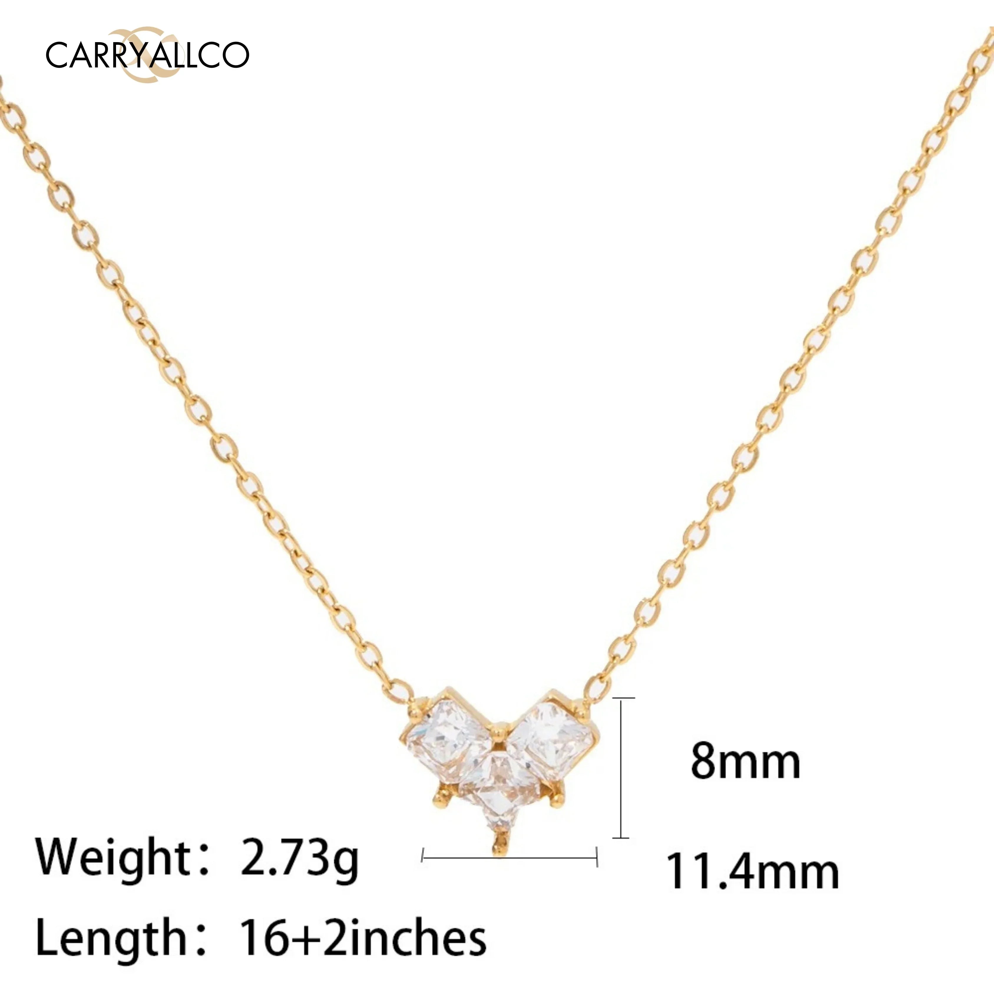 Everyday Radiance Heart Necklace – 18K Gold Plated Carryallco