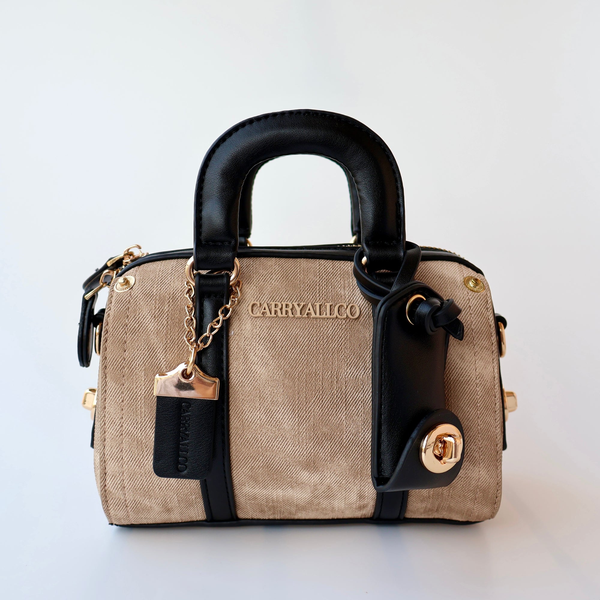 Carryallco Celeste – Handmade Vintage Medium Boston Bag