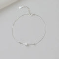 925 Silver Square Chain Anklet