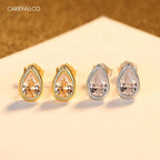 925 Sterling Silver Water Drop Stud Earrings | Brilliant Cut Stone CARRYALLCO
