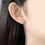 925 Sterling Silver Water Drop Stud Earrings | Brilliant Cut Stone CARRYALLCO