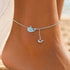 Whale Charm Anklet – Worn View | 925 Sterling Silver | Carryallco India