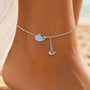 Whale Charm Anklet – Worn View | Sterling Silver Filled | Carryallco India