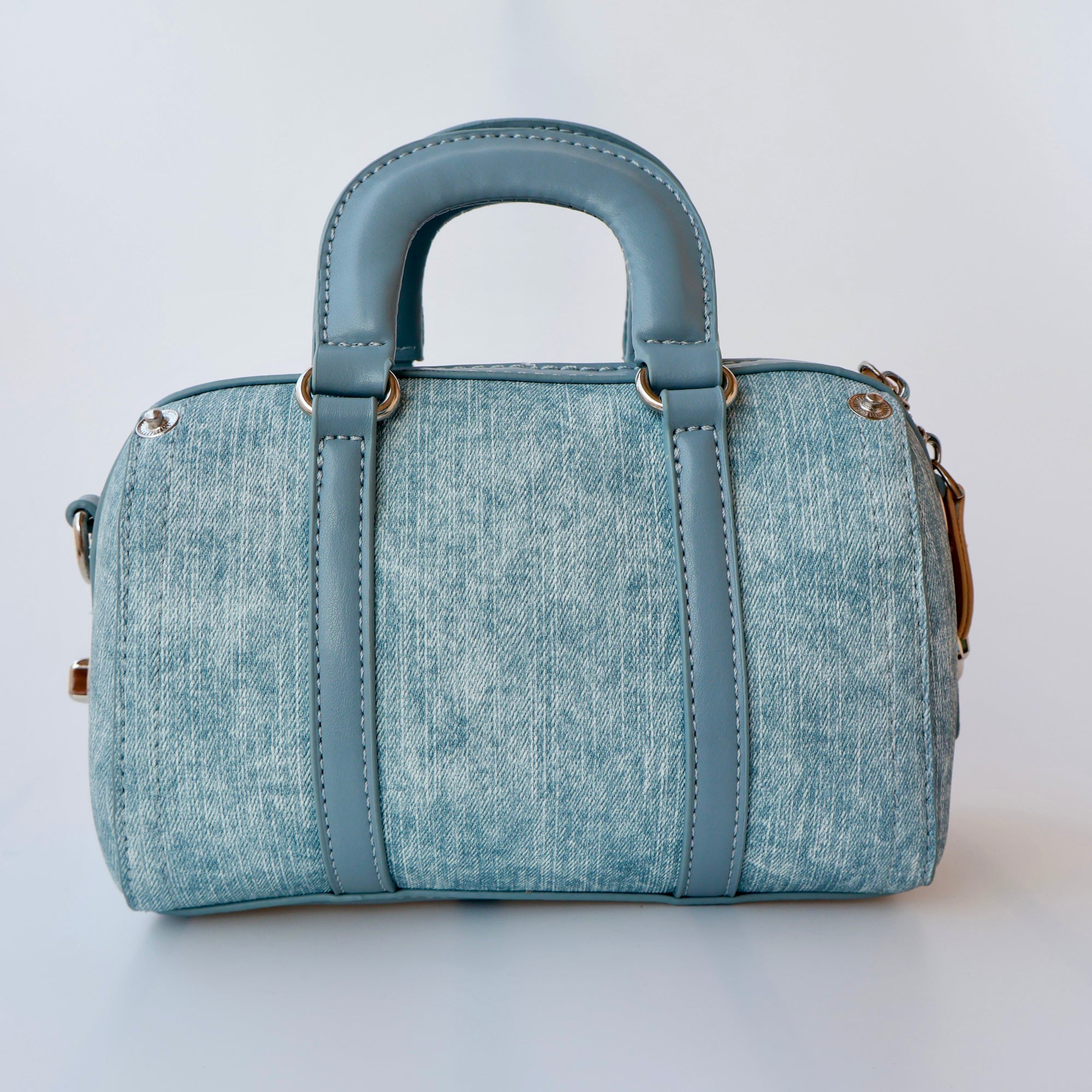 Carryallco Celeste – Handmade Vintage Medium Boston Bag