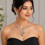 Green CZ Necklace and Earring Set | CARRYALLCO