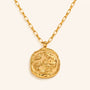 Aquarius Zodiac Necklace | 18K Gold PVD | Carryallco