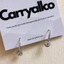 Solitaire Hoop Earrings – 925 Sterling Silver | Carryallco India