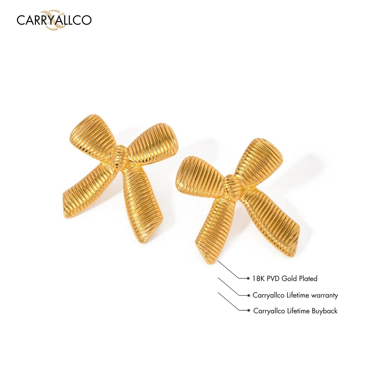 Bow Knot Stud Earrings