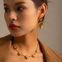Bump Lava Irregular Drop Earrings