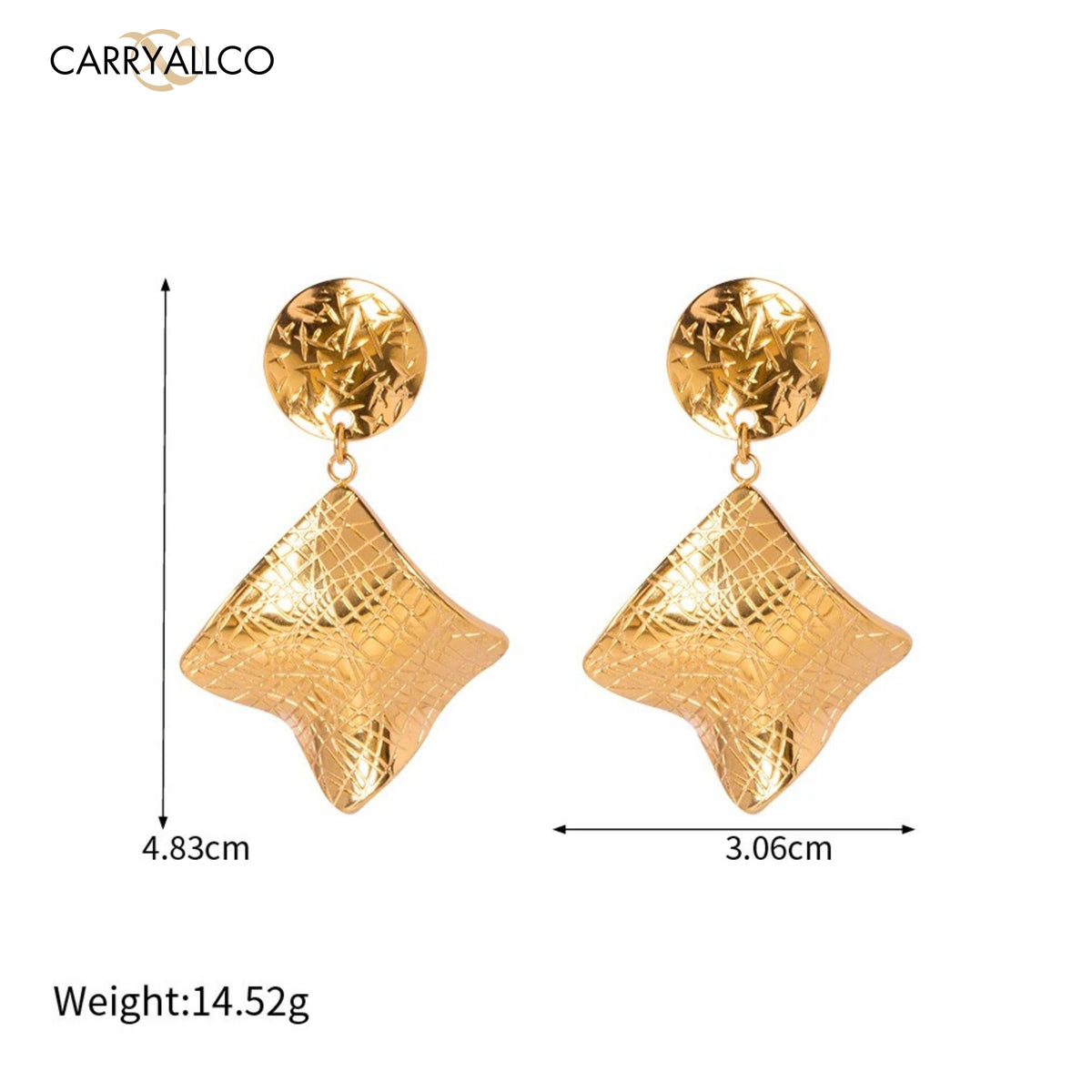 Bump Lava Irregular Drop Earrings