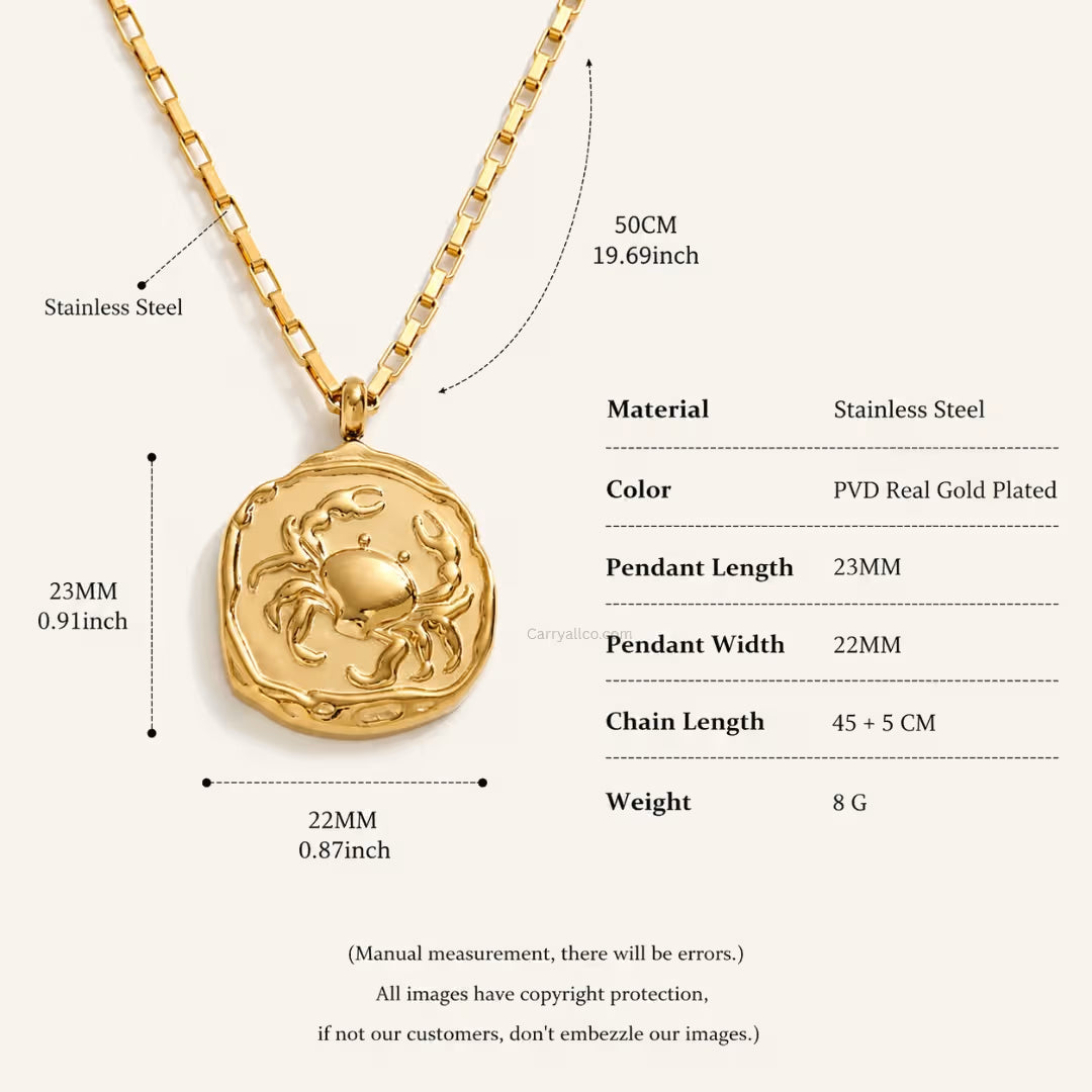 Cancer Zodiac Necklace