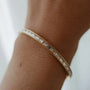 Carryallco 18K Gold Plated Brilliant Cut Stone Bangle – Dainty