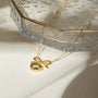 Carryallco 18K Gold Plated Bow Heart Necklace