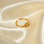 Carryallco 18K Gold Plated Demi-fine Devil's Eye Ring