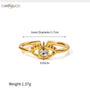 Carryallco 18K Gold Plated Demi-fine Devil's Eye Ring