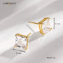 Carryallco Gold Plated Solitaire Stud