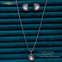 Dual-Tone Kundan American Diamond Pendant Set – 18K Gold Plated Jewellery | Carryallco India
