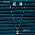 Carryallco Dual-Tone Kundan Elegance Pendant Set CARRYALLCO
