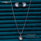 Carryallco Dual-Tone Kundan Elegance Pendant Set CARRYALLCO