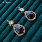 Carryallco Emerald Kundan Earrings Carryallco