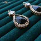 Carryallco Emerald Kundan Earrings Carryallco