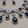 Midnight Royale Necklace Set – Pendant Close-up | American Diamond Jewellery | Carryallco India