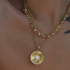 Carryallco Sparkling Tassel Cuban Necklace