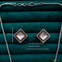 Carryallco Square Glow Dual-Tone Kundan Pendant Set CARRYALLCO