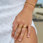 Carryallco 18K Gold Plated Rope Twist Bracelet