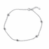 Beaded Chain Anklet – 925 Sterling Silver | CARRYALLCO