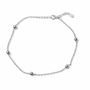Beaded Chain Anklet – Sterling Silver Filled | Carryallco India