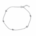 Carryallco 925 Sterling Silver Beads Chain Anklet