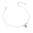 Evil Eye Zirconia Anklet – Detail View | 925 Sterling Silver | Carryallco India