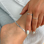 Wide Chain Anklet – Side View | Sterling Silver Filled | Carryallco India