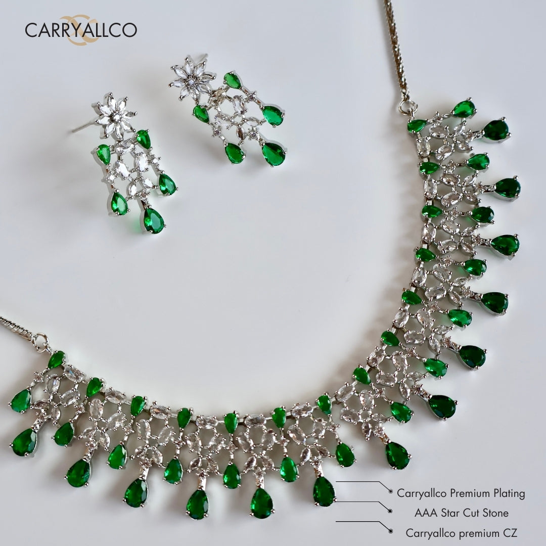 Carryallco Emerald Grace Necklace Set Carryallco