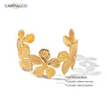 Floral Elegance Cuff Bracelet Carryallco