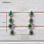 Green Oasis American Diamond Pendant Necklace – American Diamond | Carryallco