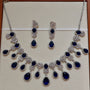 Midnight Royale Necklace Set – Full Set View | American Diamond Jewellery | Carryallco India