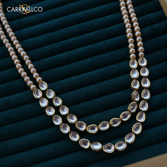 Carryallco Royal Kundan Elegance Necklace Set