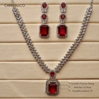 Carryallco Scarlet Square American Diamond Luxe Set Carryallco
