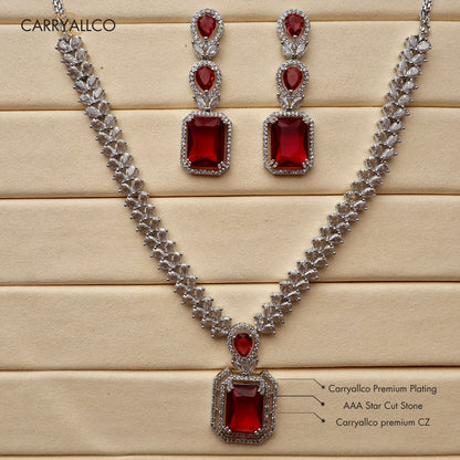 Carryallco Scarlet Square American Diamond Luxe Set