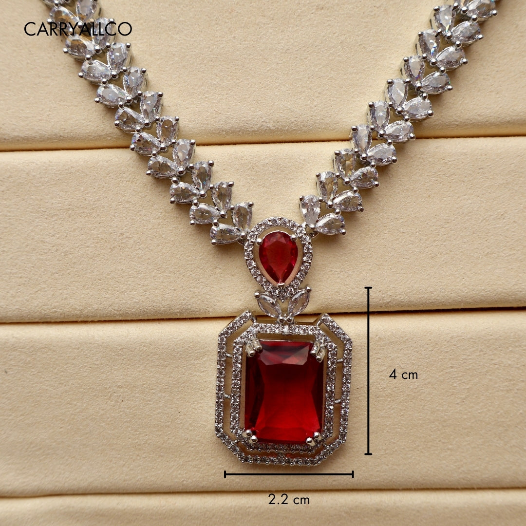 Carryallco Scarlet Square American Diamond Luxe Set