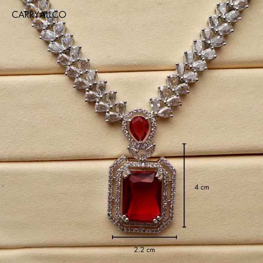 Carryallco Scarlet Square American Diamond Luxe Set